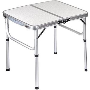 TsoLay Lichte opvouwbare campingtafel, draagbaar, opvouwbare picknicktafel van aluminium, inklapbare eettafel voor binnen en buiten