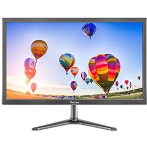 Prechen 19 inch pc-monitor, monitor 1440 x 900 met HDMI en VGA-interfaces, 60 Hz, helderheid 250 cd/m², 5 ms reactietijd, ingebouwde luidspreker, pc-scherm, zwart