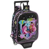 Safta M280 BARBIE GIRL Kinderdagrugzak met trolley, ideaal voor kinderen van verschillende leeftijden, comfortabel en veelzijdig, kwaliteit en weerstand, 22 x 10 x 27 cm, kleur roze, uniseks,