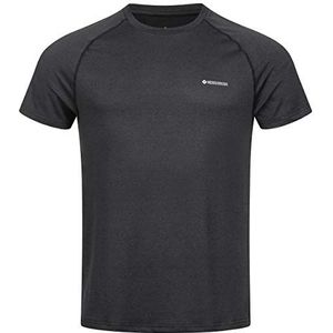 H�öhenhorn Kannin T-shirt voor heren, loopshirt fitness van gerecycled materiaal, zwart, XL