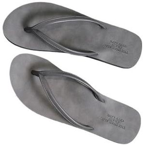 Dia's, Zomerpaar Platte Bodem Strandschoenen Sandalen Pantoffels,voor dames en heren(Gray,46 EU)