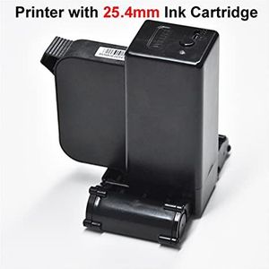Draagbare inkjetprinter Mini Handheld Printer Mobiele WiFi Inkjet Printpen Draagbare printers met permanente inkjetmarkering for productiedatum, logo voor codedatumlogolabel(Color:Printer Set (25.4mm)