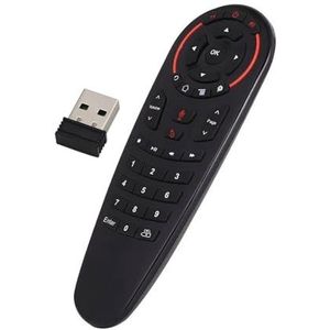 1 st G30S Air Mouse 2.4G Gyroscoop 33 Toetsen IR Leren Draadloze Smart Voice Afstandsbediening for X96 Mini H96 MAX Android Box VS G10(G10)