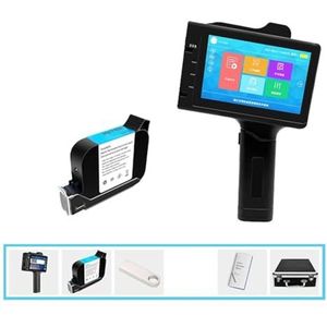 Draagbare inkjetprinter, 17,5 mm inch handheld inkjetprinter Batchcode Serienummer Barcode Qr Code Logo Handjetprinter(Printer with 1pc ink)