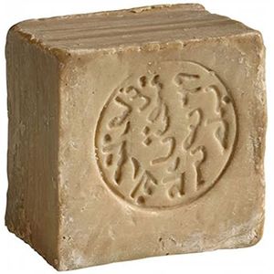 Originele Aleppo Zeep, 85% olijfolie, 15% laurierolie, olijfolie zeep, haarzeep, ca. 200 gram, veganistisch natuurproduct