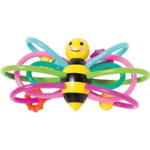 Manhattan Toy Winkel Bee Rammelaar & Zintuiglijke Bijtring Baby Speelgoed