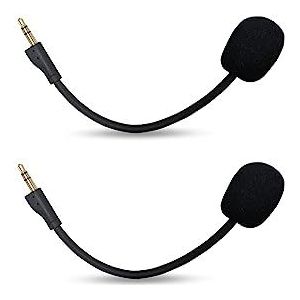 Vervangende spelmicrofoon voor Logitech G Pro X & G Pro Gaming Headset op PS4 PS5 Xbox One PC, afneembare 3,5 mm Boom-microfoon, 2 stuks