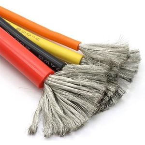 Hittebestendige vertinde kopersiliconedraad in meerdere maten, veelkleurig(White,1Meter 10AWG)