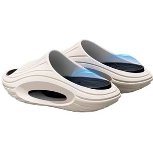 Slippers, Heren Zomer Buitensport Pantoffels - for Wandelen/Thuis,voor dames en heren(White,45 EU)