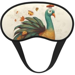 Thanksgiving kalkoen slaapmasker voor zijslaper, lichtblokkerende nachtmaskers voor slapen oogmasker voor vrouwen mannen oogbedekking zachte comfortabele oogschaduw voor reizen, dutje