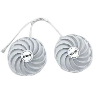 2 stuks witte koelventilator 95 mm 4-pins FDC10U12D9-C voor AMD RX6750 GRE GPU-ventilatoren voor Sapphire 12G D6-videokaartventilatoren