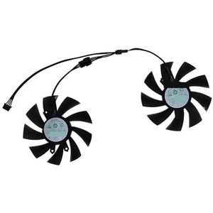 GA92S2H, Grafische kaartenventilator, voor GALAX GTX1660 voor SUPER EX Wit, voor voor GTX 1660Ti RTX2060(Black GA92S2H)