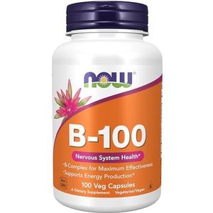 Now Foods - B-100 - Plantaardige Capsules - 100 Stuks