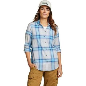 Eddie Bauer Women's Packable Long-Sleeve Shirt, Harbor, Large