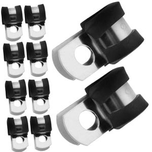Kabelklemmen, kabelklemmen, veelzijdige 20 stuks kabelklemmen, buisbeugels, rubberen slangbeugels for draad en buis