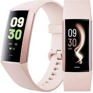 INDYGO - C80 Smartwatch - Horloge met GPS, telefoon, stappenteller, Bluetooth - Dames fitnesshorloge - Heren fitnesshorloge - IP67 waterbestendig - Sporthorloge - AMOLED- magnetisch opladen - Goud