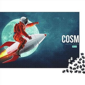 Ruimte-astronaut Volwassen Puzzel Harde Puzzel Premium Kwaliteit voor Familie Educatieve Games Stimulerende Kerst Verjaardagscadeaus 300 stuks (40 x 28 cm)