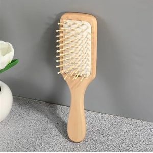 Houten kam professionele luchtkussen haaruitval massage borstel haarborstel kam hoofdhuid haarverzorging gezonde bamboe kam (maat : 17)