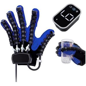 Revalidatierobothandschoen voor herstel van handberoerte, draagbare vingerkrachttrainingsapparatuur met instelbare snelheid en 5 krachtniveaus, spiegeltherapiemodus voor hemiplegiepatiënten