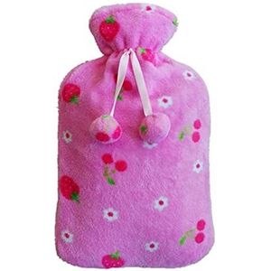 Mini warm water bottlehot, warmwaterkruik gebreide beschermhoes voor 2 liter grote warmwaterkruik PVC warmwaterzakken anti-brandende hoes verwarmende handen 16 kleuren (maat : GY) (Maat: PK2)