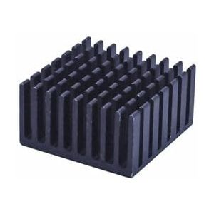 Aluminium koellichaam, radiator, koellichaam DIY Heatsink 10st/lot 28x28x15mm Zwarte Aluminium Heatsink Radiator Heatsink for Elektronische IC LED Computer KOELER KOELING