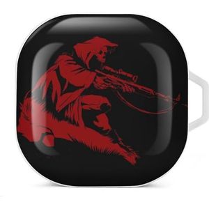 Niper Magere Hein Oordopjes Hoesje Compatibel met Samsung Hard Shell Beschermhoes Wit-Stijl