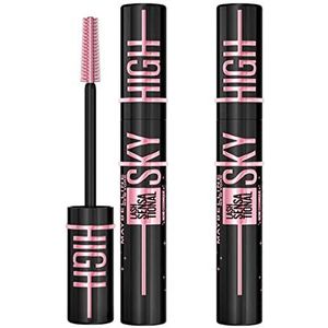 Maybelline New York Sky High Lash Sensational Volumegevende en Verlengende Mascara Kleur Cosmic Black met Flexibele Borstel voor Lange Gedefinieerde en Volle Wimpers - 2 Cosmetica