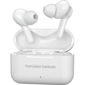 Xupurtlk Language Translator Oordopjes, ondersteuning 71 talen & 56 accenten, 0,5 s real-time vertaling, voor muziek en oproepen, draadloos vertaalapparaat