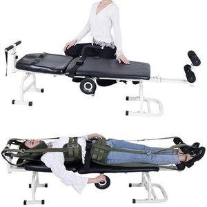 Multifunctionele Cervicale Wervelkolomstretcher - Geschikte Hoogte:1,45-1,85M, Massagetafel Voor Nek En Lendenen, Apparaat Voor Cervicale Tractie,Voor Een Tailleomtrek Van 56-110Cm