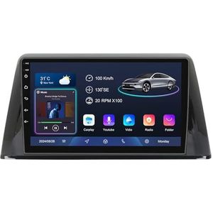 Android 14 9 Inch Touchscreen Autoradio 2 Din voor Peugeot 308 2016-2018 met CarPlay & Android Auto Stuurbediening GPS Navigatie AHD Backup Camera Bluetooth (YS50 (8+128G))