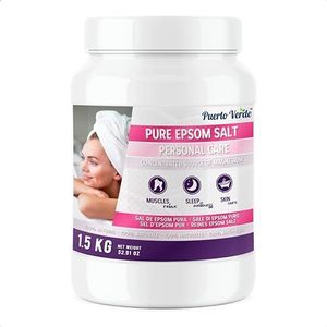 Puerto Verde • Puur Epsom Zout 1,5 Kg. Geconcentreerde bron van Magnesium. Badzout en Persoonlijke Verzorging. Snel Oplossende Epsomzout voor Spierontspanning en Goede Slaap. Spaanse Productie.