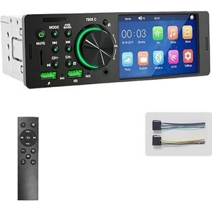 4.1"" Autoradio 1din Mp5 Multimediaspeler Touchscreen Bluetooth Stereo FM-ontvanger Handsfree USB TF 7 Kleuren Verlichting
