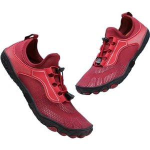 Waterschoenen Plus Big Size 48 Mannen Vrouwen Aqua Strandschoenen Zwemmen Duiken Waterschoenen Fitness Zee Blotevoetenzomer Outdoor Waden Schoenen voor Surfen, Duiken, Rood, 37 EU