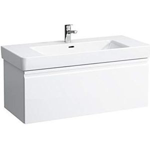 Laufen Pro S badmeubel 2 laden, voor wastafel H814966, 1160x450x395mm, H483563096, Kleur: Wit glanzend