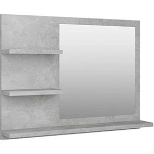 vidaXL Badkamerspiegel 60x10,5x45 cm spaanplaat betongrijs