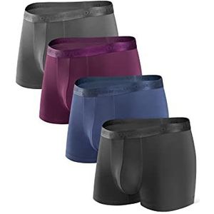DAVID ARCHY - Boxershorts - Zwart - 4-pack - Ultradun Micromodaal Herenondergoed