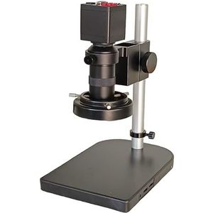 Zwart 20MP VGA 1080 P Digitale Video Microscoop Camera Met 130X C Mount Lens Industriële Microscopio Telefoon PCB reparatie Tools Helder en glad(Black Color)