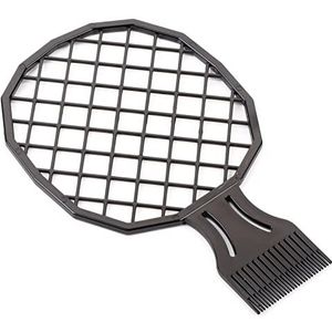 2-in-1 Afro Twist haarkam, afro haarkam, draagbare kam voor krullend haar, afro twist, kam, kapsel, golf, mannen, krulborstel, comb voor kappers en persoonlijk gebruik