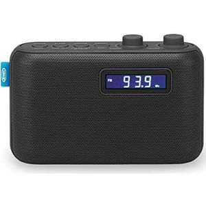 Jensen SR-50 Portable AM/FM Digital Radio with Dual Alarm (Black)