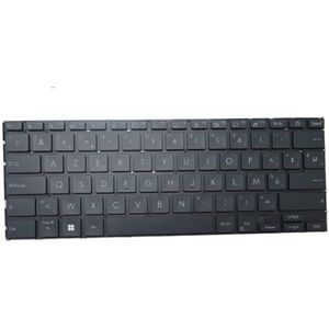 Laptoptoetsenbord voor ASUS voor Zenbook 14 Flip voor OLED UP3404 UP3404V UP3404VA Blauw met achtergrondverlichting België BE/Frans FR/Portugees PO/UK(Belgium BE)