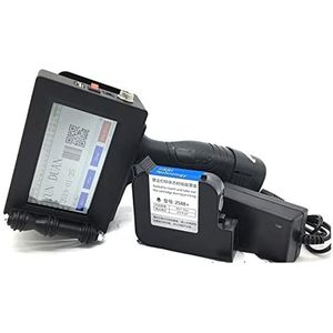 Draagbare Printer, 0.5 inch 1 inch 12.7mm 25.4mm handheld 4.5 inch touchscreen inkjet printer coder label USB QR Code BAR CODE DATUM LOGO(25.4MM Print height,E-U)