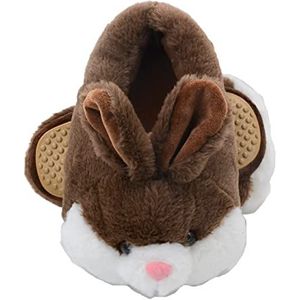 Millffy Bunny Slippers Voor Vrouwen Warm Grappig Slippers Huis Schoenen Konijn Pluche Slippers, Koffie Konijn, 35.5/37.5 EU