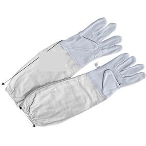 Bijenpak, Full Body Bijenteeltkleding Professionele Imkers Kledingbescherming Bijenteeltpak Safty Sluier Unisex Kinderen Beschermend(White gloves)