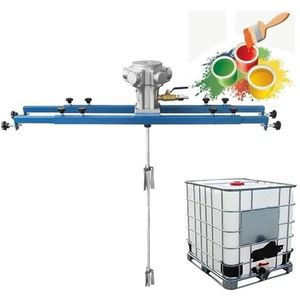 Luchtroerder, pneumatische mixer, verfroermachine, opvouwbare propeller, kleurenmixer met luchtmengklem, pigmentluchtmenger