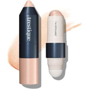 Trestique Highlight Stick, Illuminator Make-up voor gezicht, markeerstift make-up stick, gezicht markeerstift bronzer - navulbaar