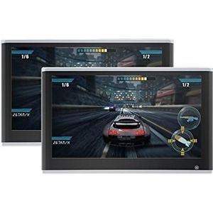 Draagbare dvd-speler voor videospelers op hoofdsteunen in auto's 4 + 64 GB Auto Hoofdsteun Monitor 13.3 Inch Hoofdsteun Display IPS Touch Screen Multifunctionele Tablet Video Player HDMI met HD-rotere