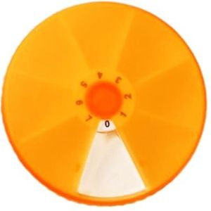 Ronde Pillendoos, wekelijkse pillenorganizer, draagbare pillendozen, 7 compartimenten Pocket Pillendoos, Kleine Roterende Ontwerp Pillendoos, Pillenhouder