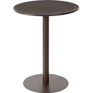 Prachtige kleine ronde tafel, matte textuur 60x73cm salontafel, eenvoudige ijzeren kleine ronde tafel, kleine familie eettafel, kantoor onderhandelingstafel, balkon vrijetijdstafel (kleur: F)