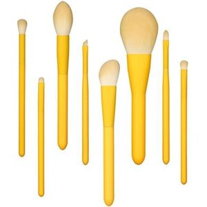 Flexibele Nylon 8Pcs Professionele Make-up Borstel Set, Natuurlijke Oogschaduw Cosmetische Kit Tool Set