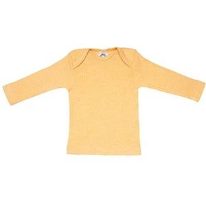 Cosilana, Babyhemd met lange mouwen, 45% KBA katoen 35% kbT wol, 20% zijde, geel melange, 74/80 cm